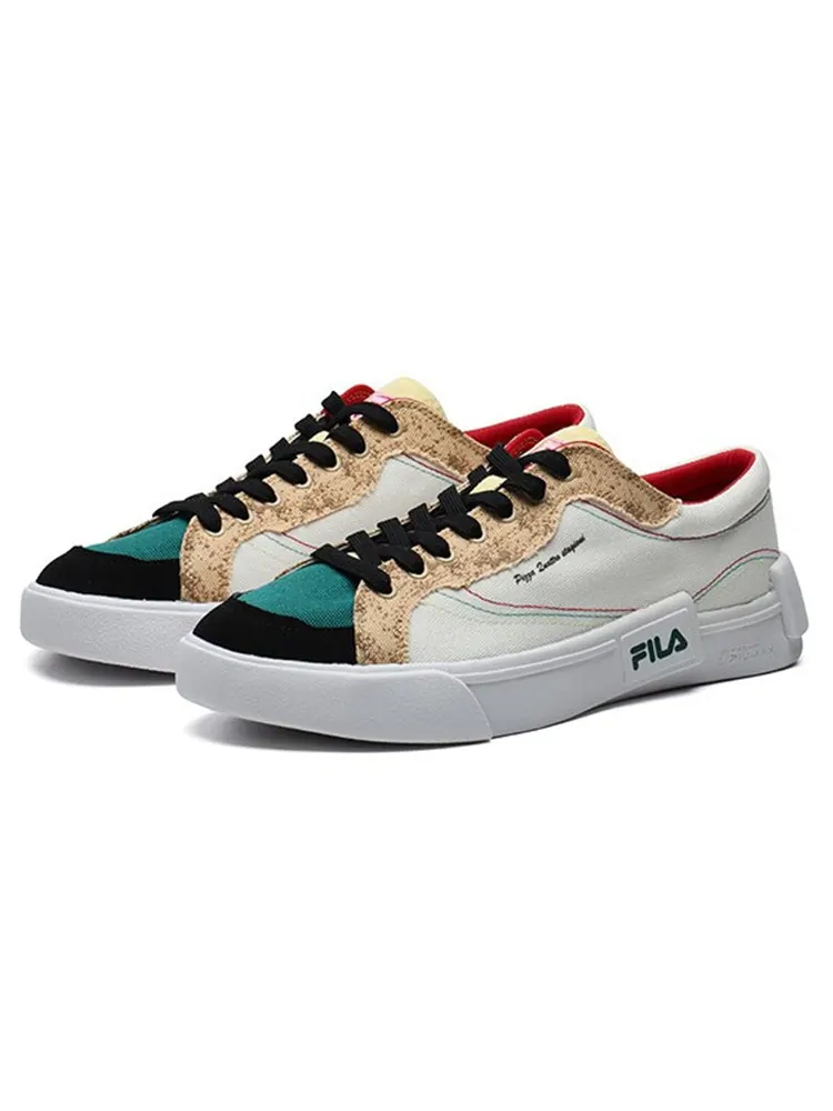 Кеды (WMNS) Fila Fusion Shoes 'Beige Teal White' — изображение 3 из 6, белый