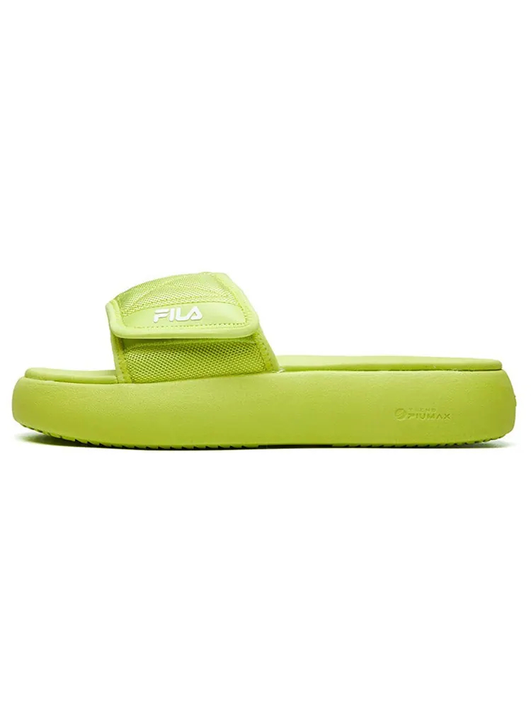 Шлепанцы (WMNS) Fila Fusion Slide 'Volt Green' — изображение 2 из 7