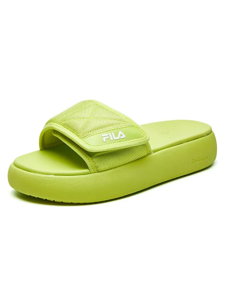 Шлепанцы (WMNS) Fila Fusion Slide 'Volt Green' — изображение 3 из 7
