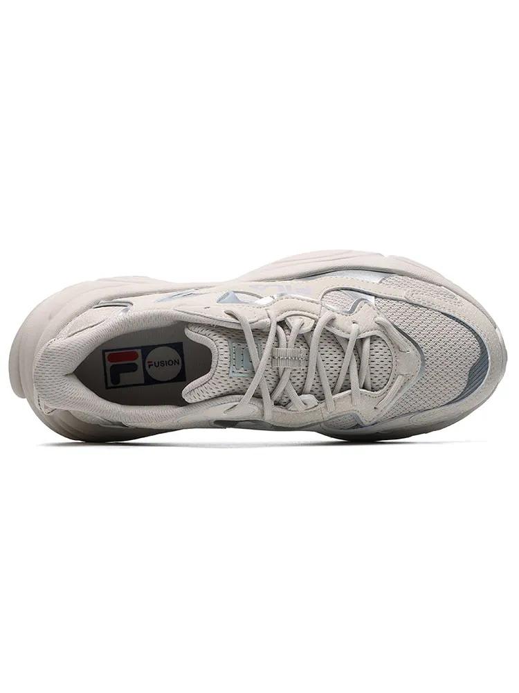 Кроссовки (WMNS) Fila Fusion Shoes 'Grey Silver' — изображение 3 из 4, коричневый