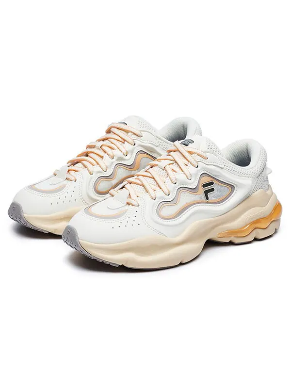 Кроссовки palatte sneakers 'white yellow' Fila Fusion — изображение 2 из 4, белый/желтый/бежевый