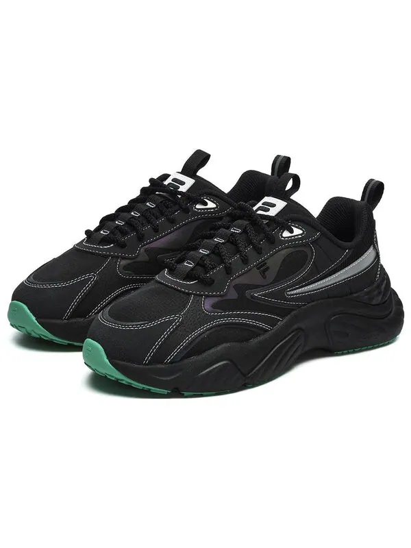 Кроссовки conch sneakers 'black' Fila Fusion — изображение 3 из 4, черный/серый/зеленый