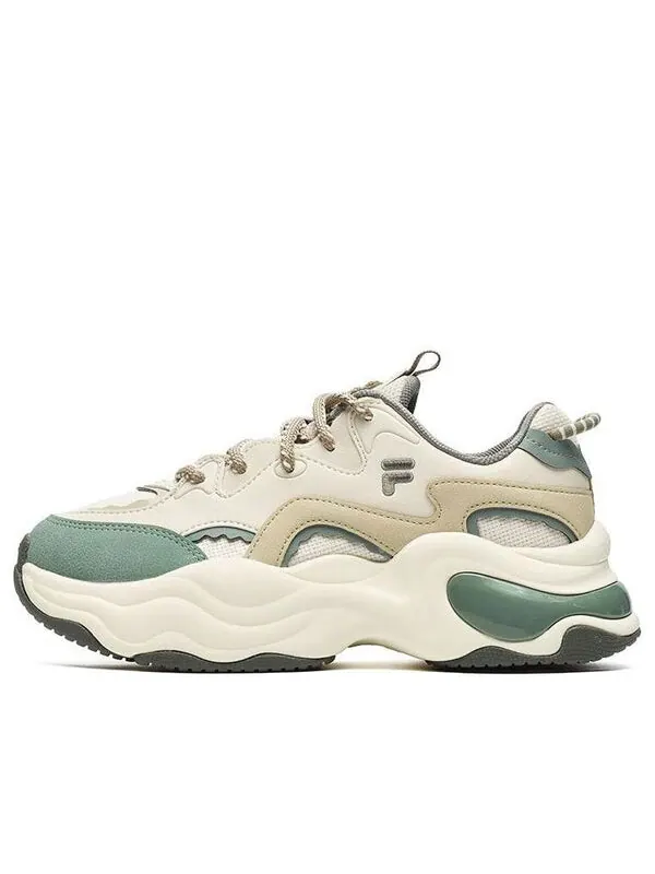Кроссовки bubble sneakers 'cream white green' Fila Fusion — изображение 1 из 4, кремовый белый/зеленый