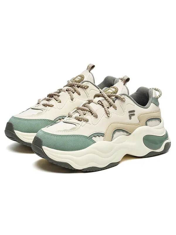 Кроссовки bubble sneakers 'cream white green' Fila Fusion — изображение 2 из 4, кремовый белый/зеленый