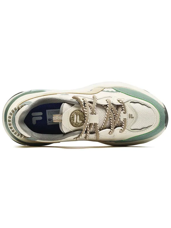 Кроссовки bubble sneakers 'cream white green' Fila Fusion — изображение 3 из 4, кремовый белый/зеленый