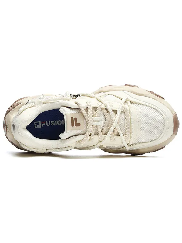 Кроссовки fashion daddy shoes 'white beige' Fila Fusion — изображение 3 из 4, белый/бежевый/коричневый
