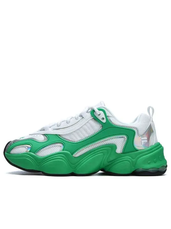 Кроссовки tenacity chunky sneakers 'white green' Fila Fusion — изображение 1 из 4, белый/зеленый