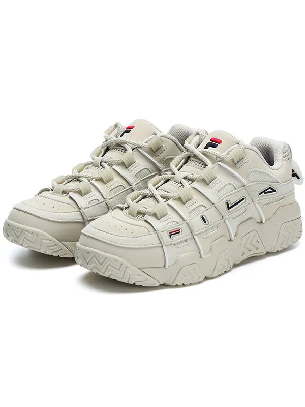 Кроссовки ade barricade sneakers 'beige white' Fila Fusion — изображение 2 из 4, бежевый/белый
