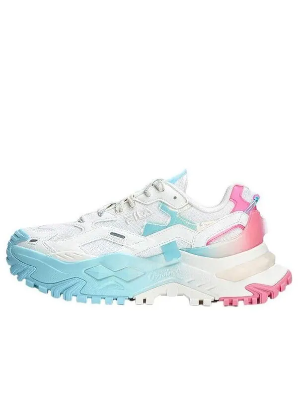 Кроссовки bianco tecno-piumax sneakers 'white blue pink' Fila Fusion — изображение 1 из 4, белый/розовый/синий