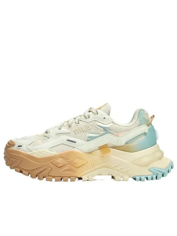Кроссовки bianco tecno-piumax sneakers 'white brown blue' Fila Fusion — изображение 1 из 4, белый/коричневый/синий