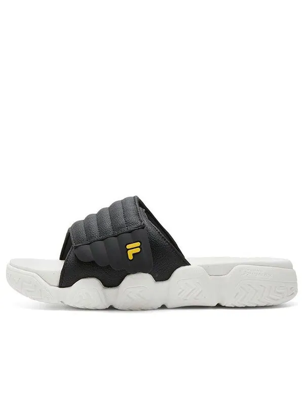 Тапочки barricade slippers 'black white' Fila Fusion — изображение 1 из 4, черный/белый
