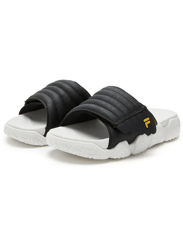 Тапочки barricade slippers 'black white' Fila Fusion — изображение 2 из 4, черный/белый