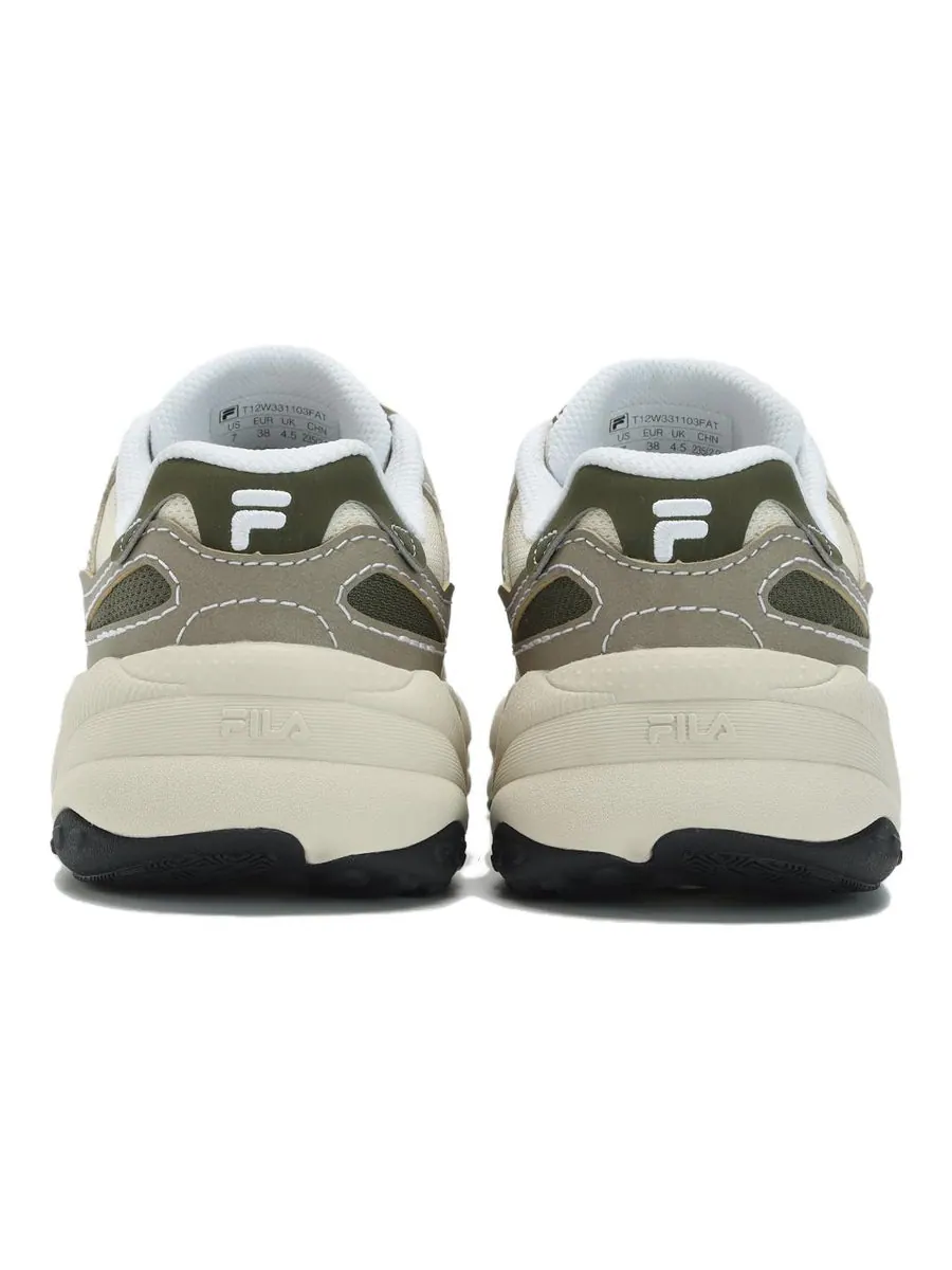 Кроссовки (WMNS) FILA Flash Sneakers 'Cream White Green' — изображение 3 из 4, белый