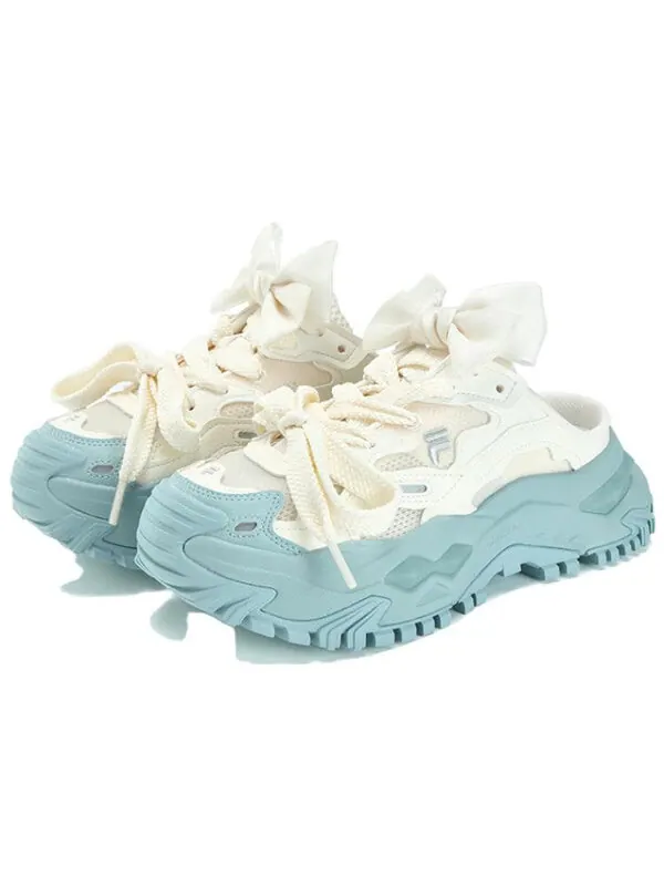 Тапочки bianco mule slippers 'white blue' Fila Fusion — изображение 2 из 4, синий/белый