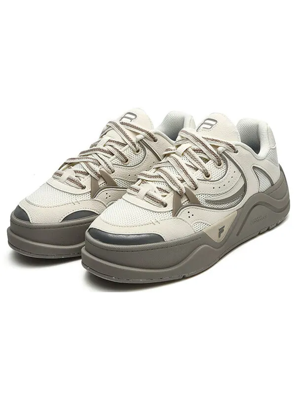 Кроссовки 50-50 sneakers 'beige white' Fila Fusion — изображение 2 из 4, бежевый/белый/серый