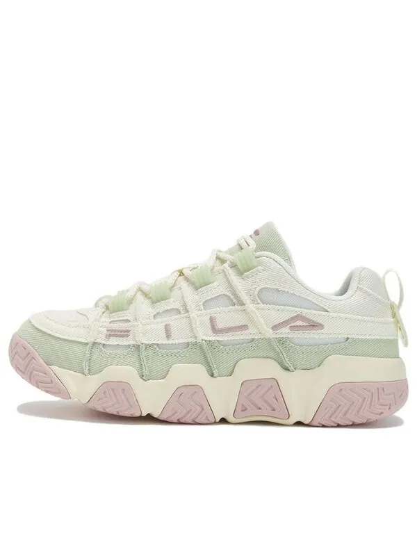 Кроссовки barricade basketball shoes 'white green pink' Fila — изображение 1 из 4, белый/зеленый/розовый