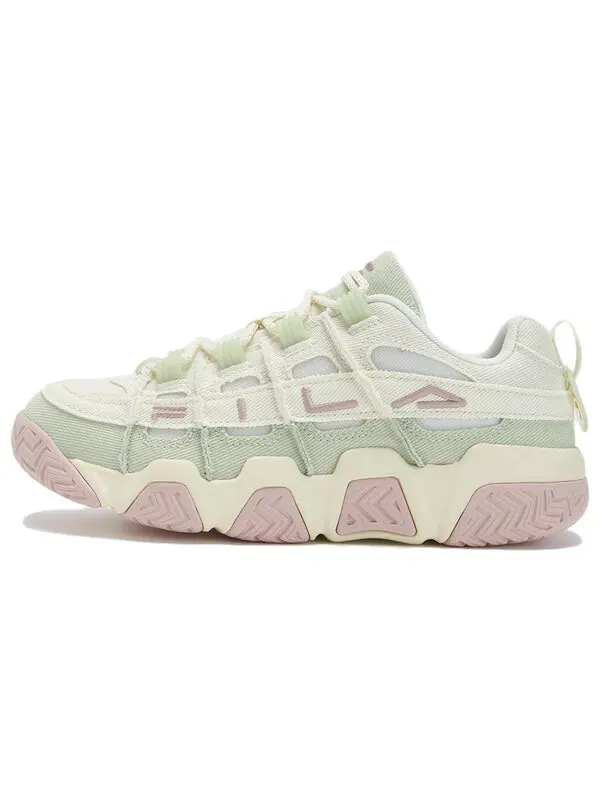 Кроссовки barricade basketball shoes 'white green pink' Fila — изображение 2 из 4, белый/зеленый/розовый