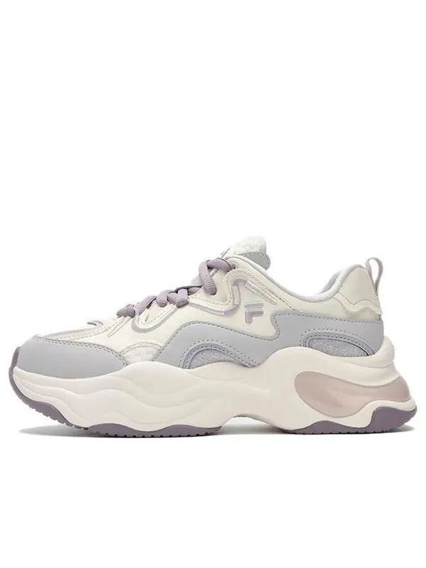 Кроссовки bubble platform sneakers 'white grey purple' Fila Fusion — изображение 1 из 4, белый/серый/фиолетовый