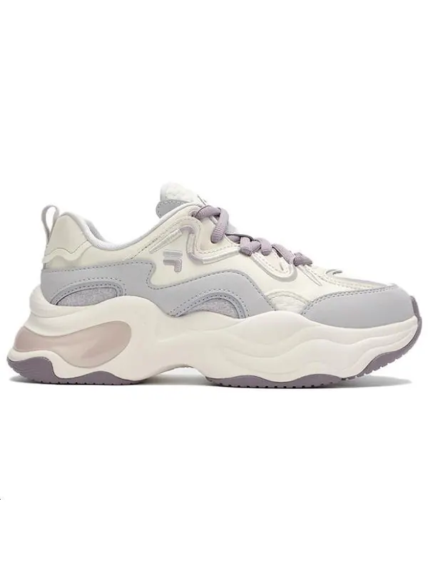 Кроссовки bubble platform sneakers 'white grey purple' Fila Fusion — изображение 2 из 4, белый/серый/фиолетовый