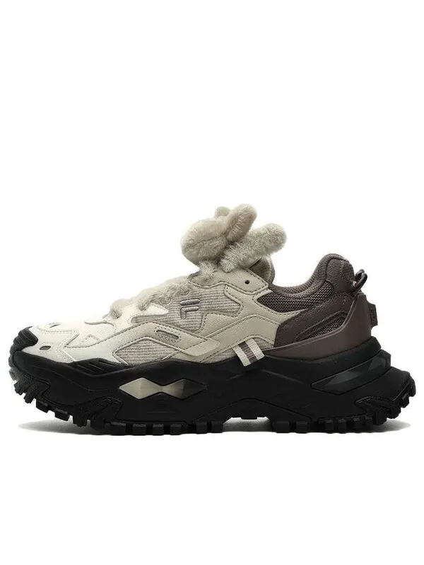 Кроссовки bianco sneakers 'white grey brown' Fila Fusion