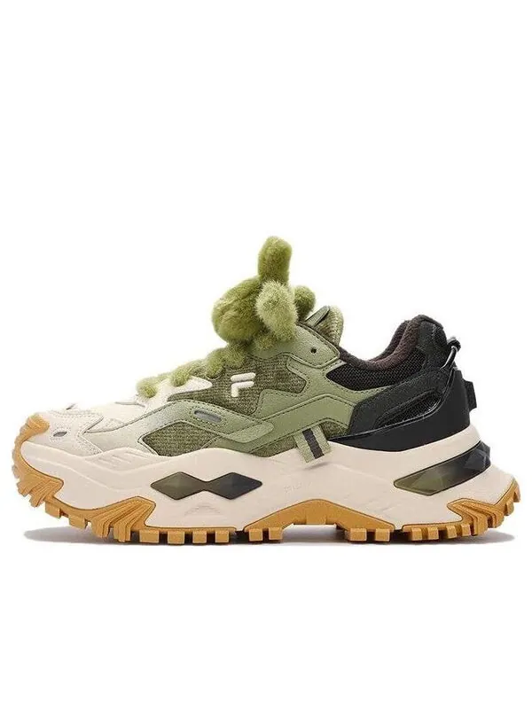 Кроссовки bianco sneakers 'white green black' Fila Fusion