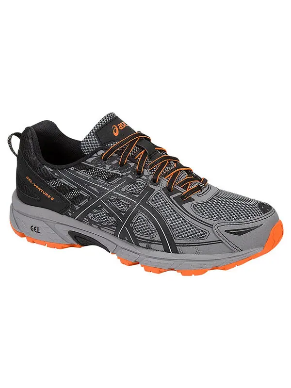 Кроссовки gel venture 6 4e wide Asics — изображение 3 из 4, серый/черный