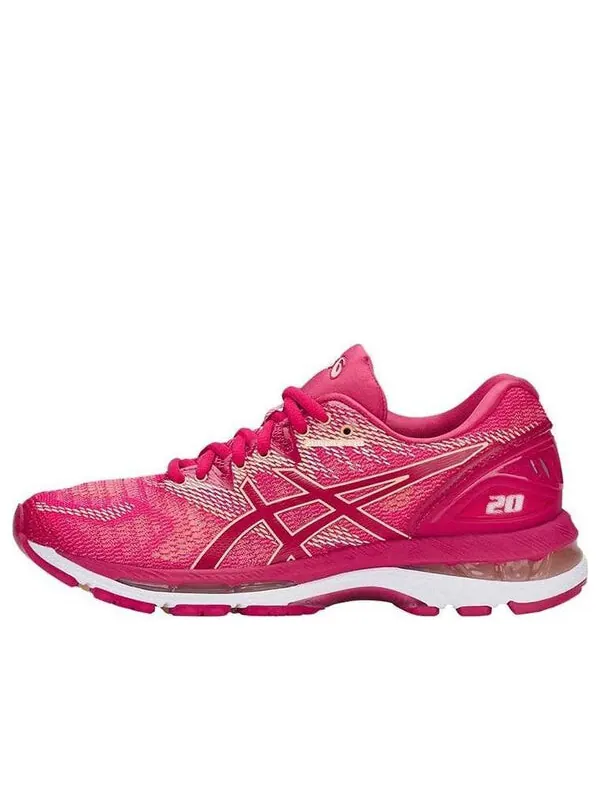Кроссовки гель нимбус 20 Asics — изображение 1 из 4, розовый красный
