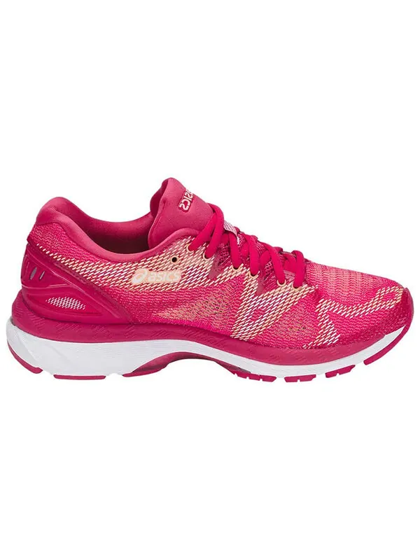 Кроссовки гель нимбус 20 Asics — изображение 2 из 4, розовый красный