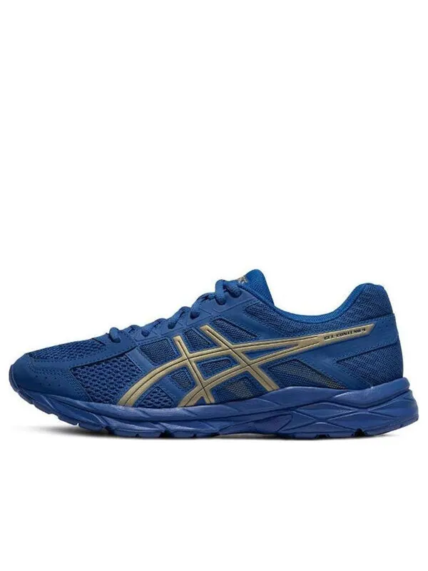 Кроссовки гель contend 4 Asics — изображение 1 из 4, синий/золотистый