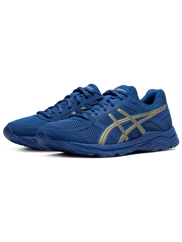 Кроссовки гель contend 4 Asics — изображение 2 из 4, синий/золотистый