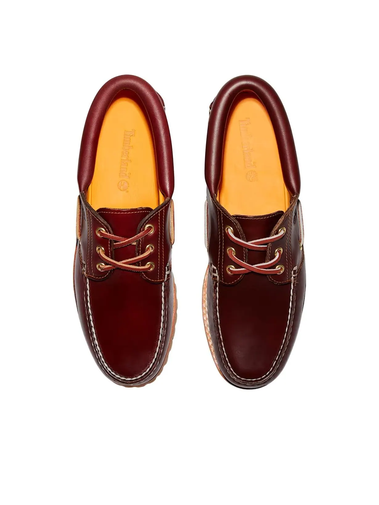 Кроссовки Timberland Authentic 3-Eye Boat 'Burgundy' — изображение 4 из 6, бордовый