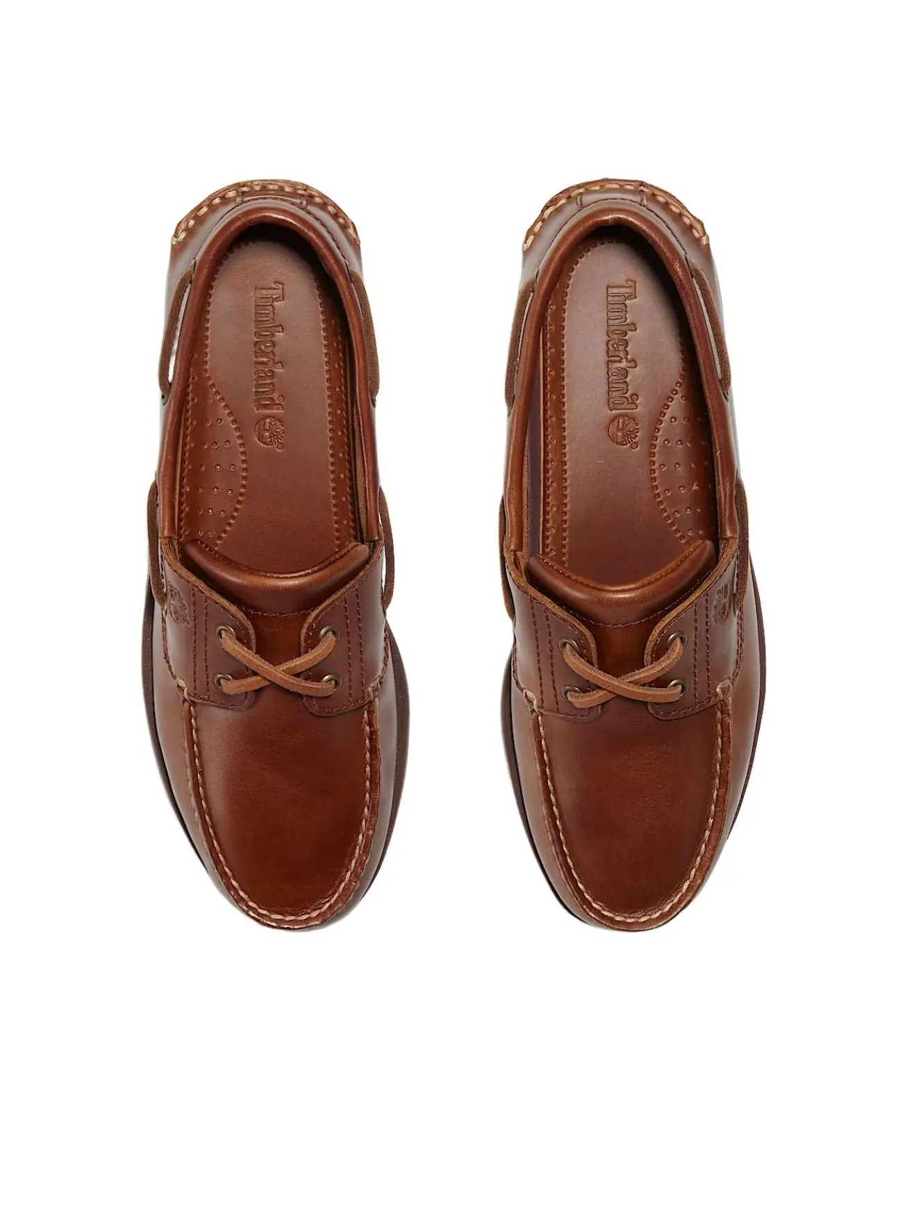 Ботинки Timberland Classic 2-Eye Boat, кожаные — изображение 2 из 5, коричневый