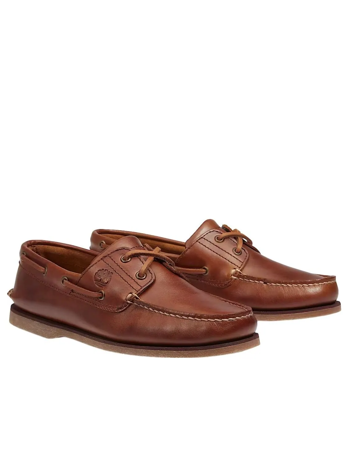 Ботинки Timberland Classic 2-Eye Boat, кожаные — изображение 3 из 5, коричневый