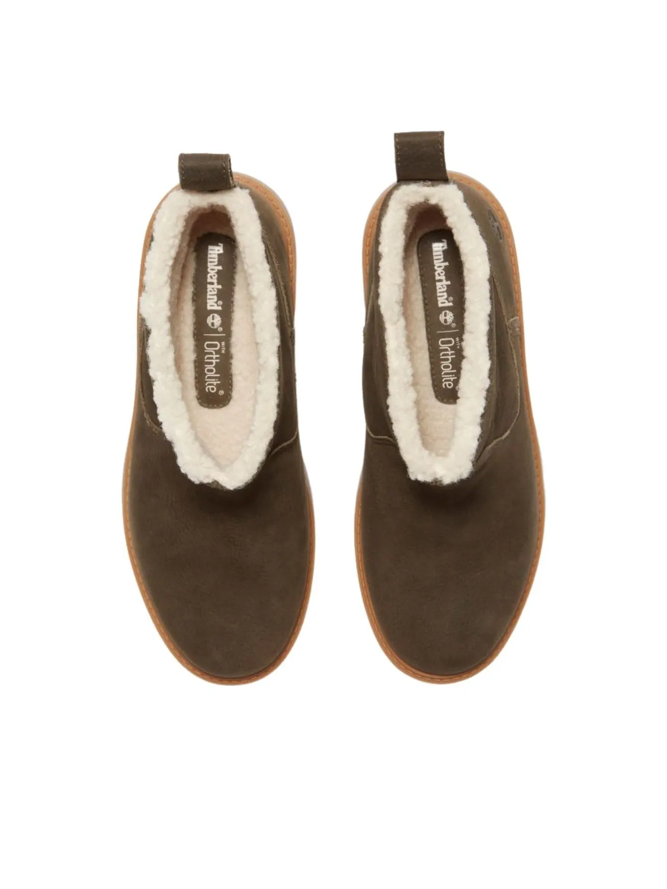 (WMNS) Ботинки Timberland Stone Street Warm-Lined Platform, темно-коричневые, из натуральной кожи — изображение 2 из 3