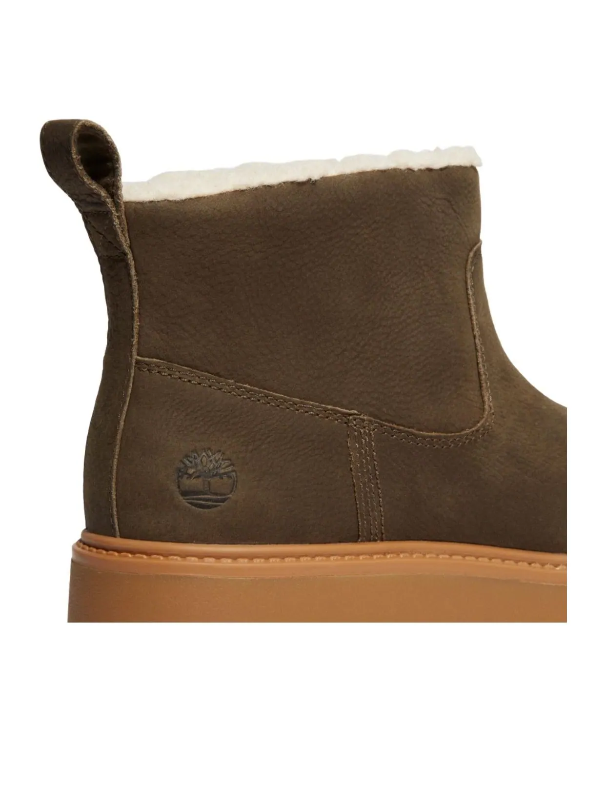 (WMNS) Ботинки Timberland Stone Street Warm-Lined Platform, темно-коричневые, из натуральной кожи — изображение 3 из 3