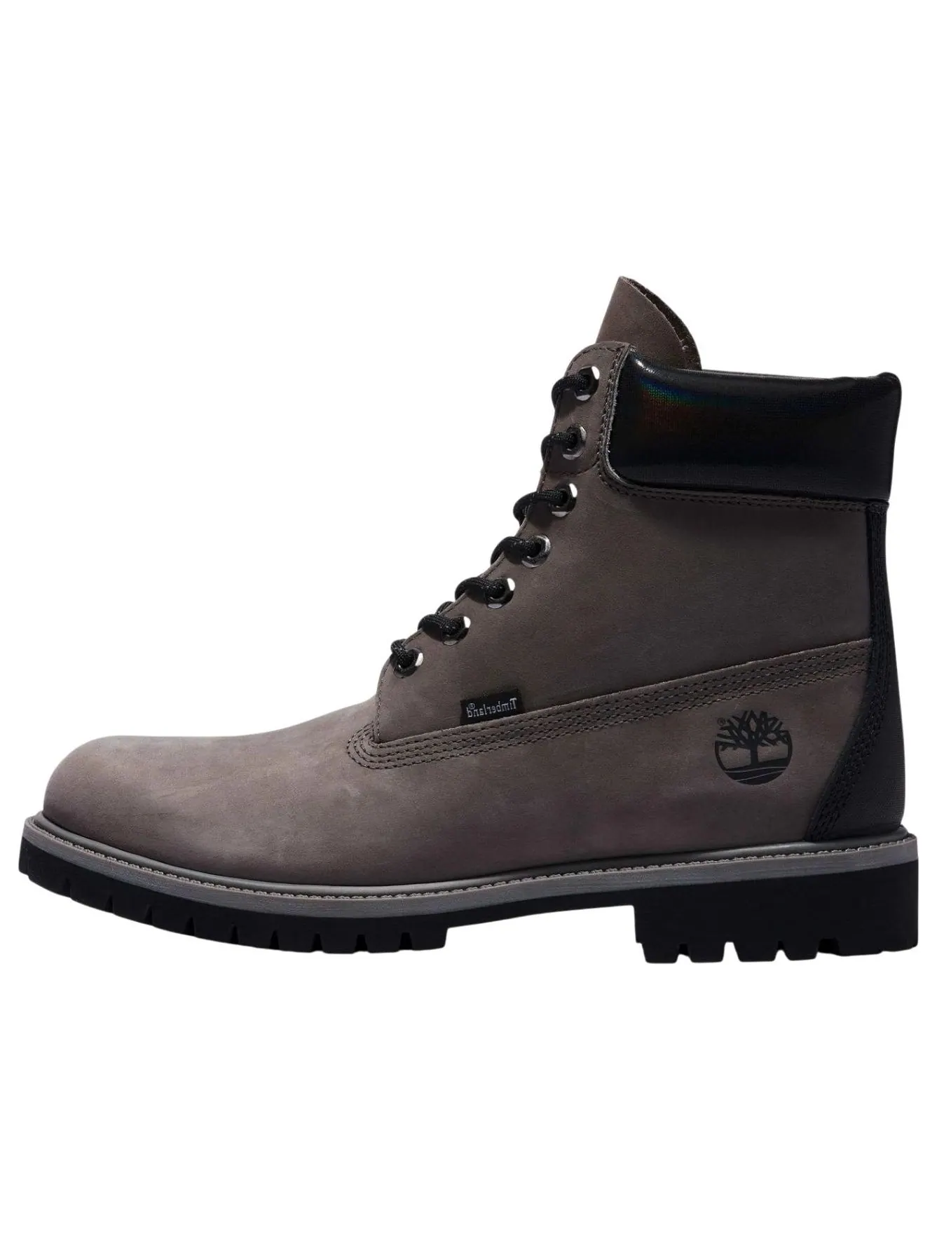 Водонепроницаемые ботинки Timberland 6 Inch Premium, цвет «Темно-серый с черным» — изображение 1 из 5