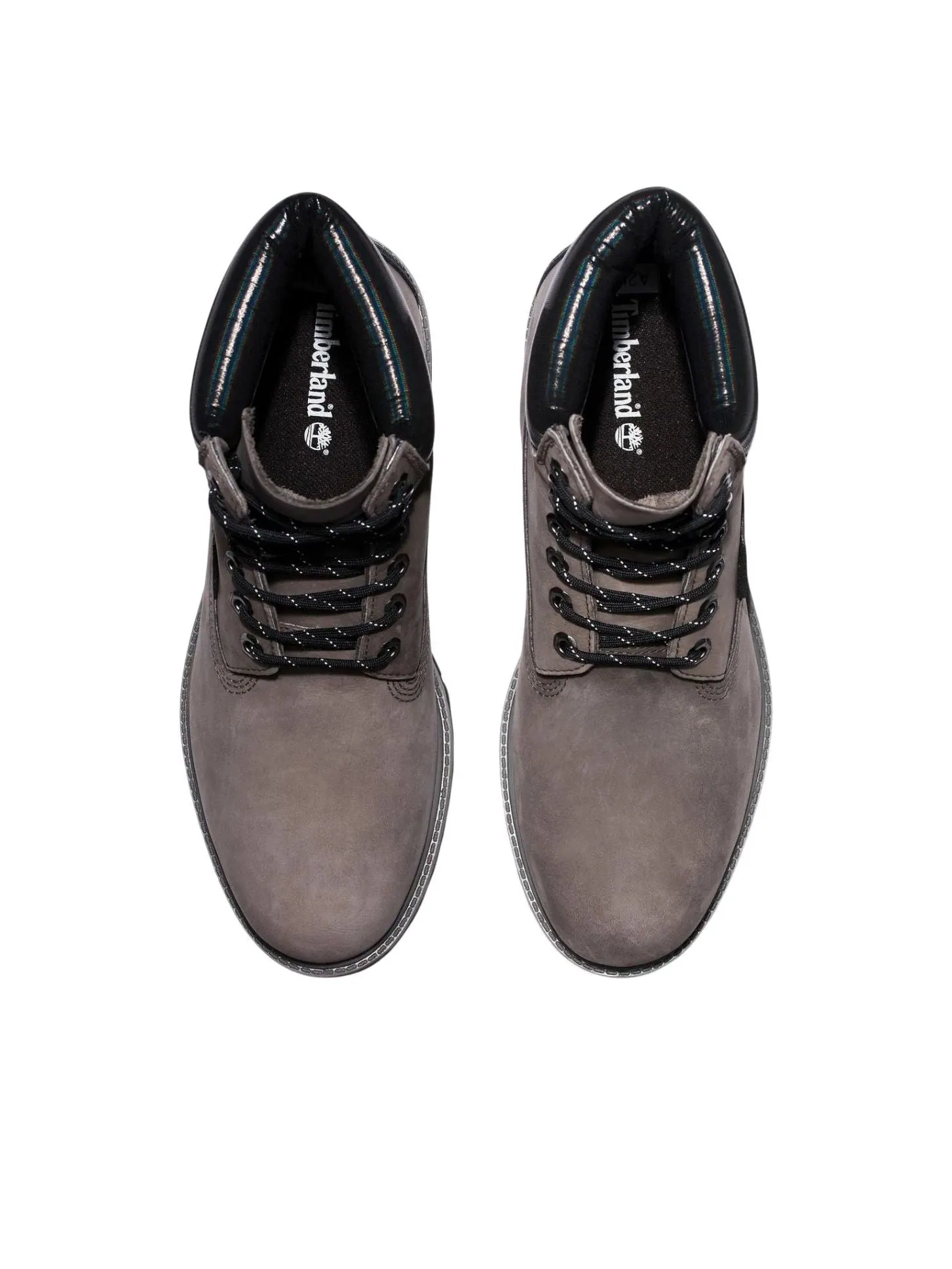 Водонепроницаемые ботинки Timberland 6 Inch Premium, цвет «Темно-серый с черным» — изображение 3 из 5