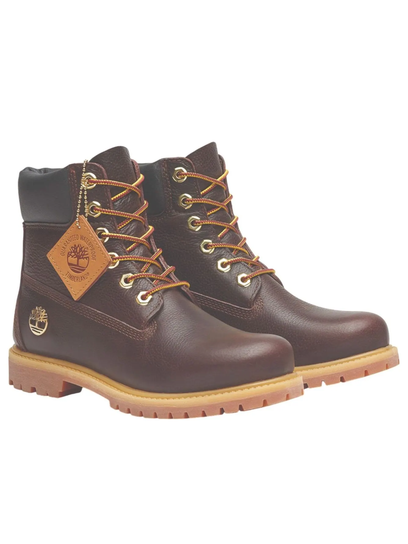 Ботинки женские Timberland 6 Inch Premium водонепроницаемые — изображение 6 из 6, темный коричневый