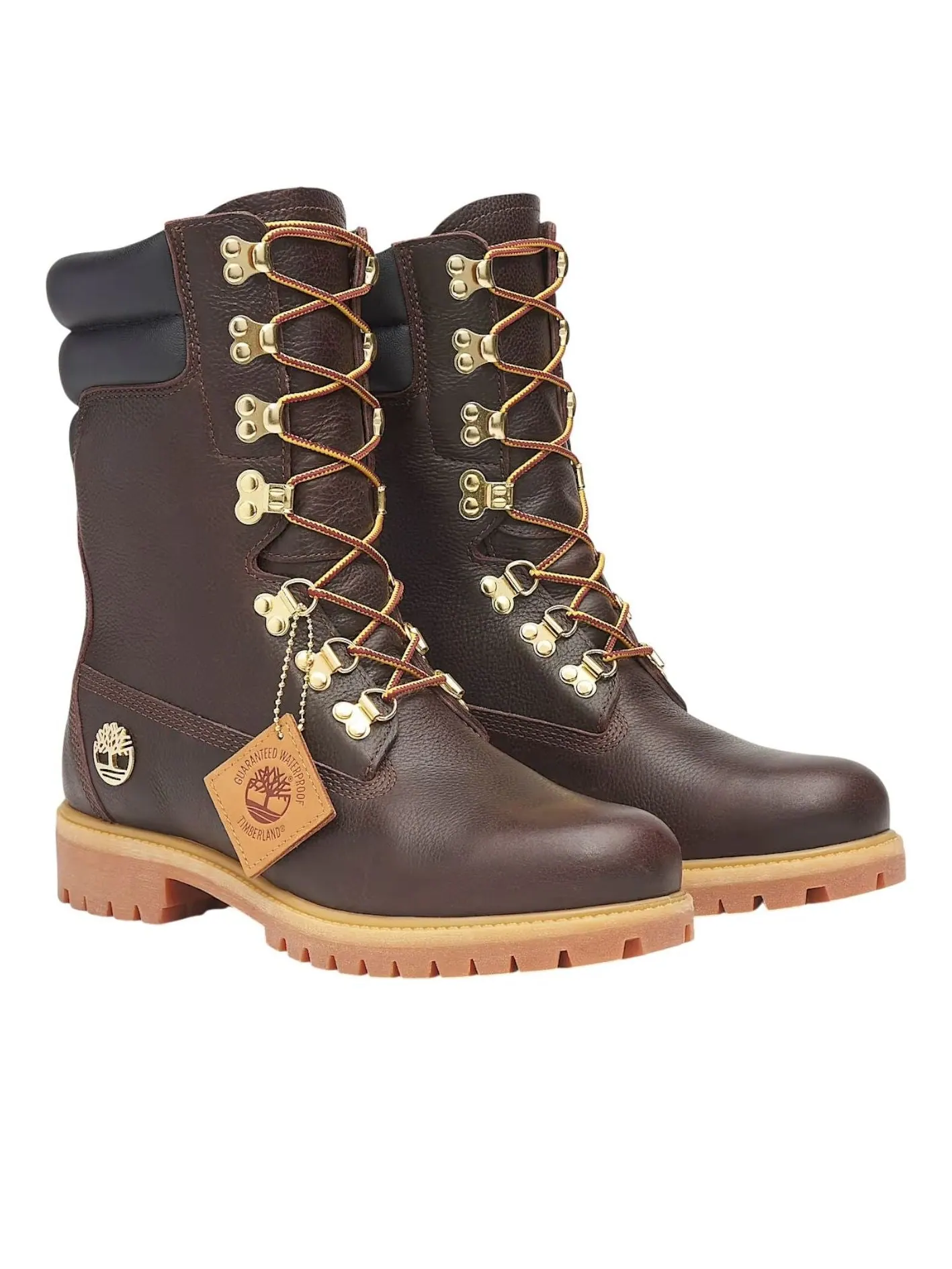 Ботинки Timberland Premium Super Boot Espresso водонепроницаемые, кожаные — изображение 4 из 6, коричневый