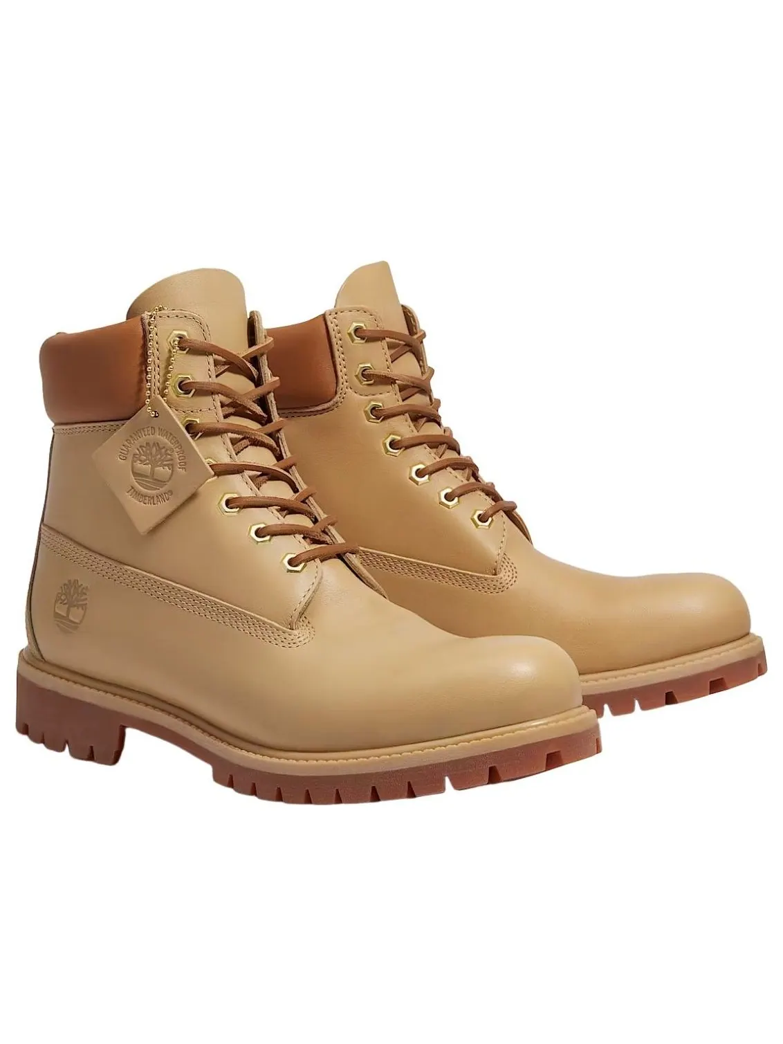 Ботинки Timberland Premium 6 Inch Waterproof 'Beige Leather' — изображение 2 из 5, бежевый