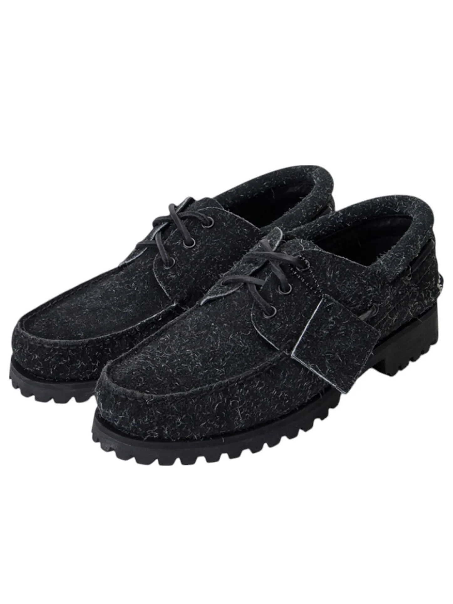 Кроссовки Timberland x Sculpstore 3-Eye Boat Wide 'Black' — изображение 2 из 5, черный