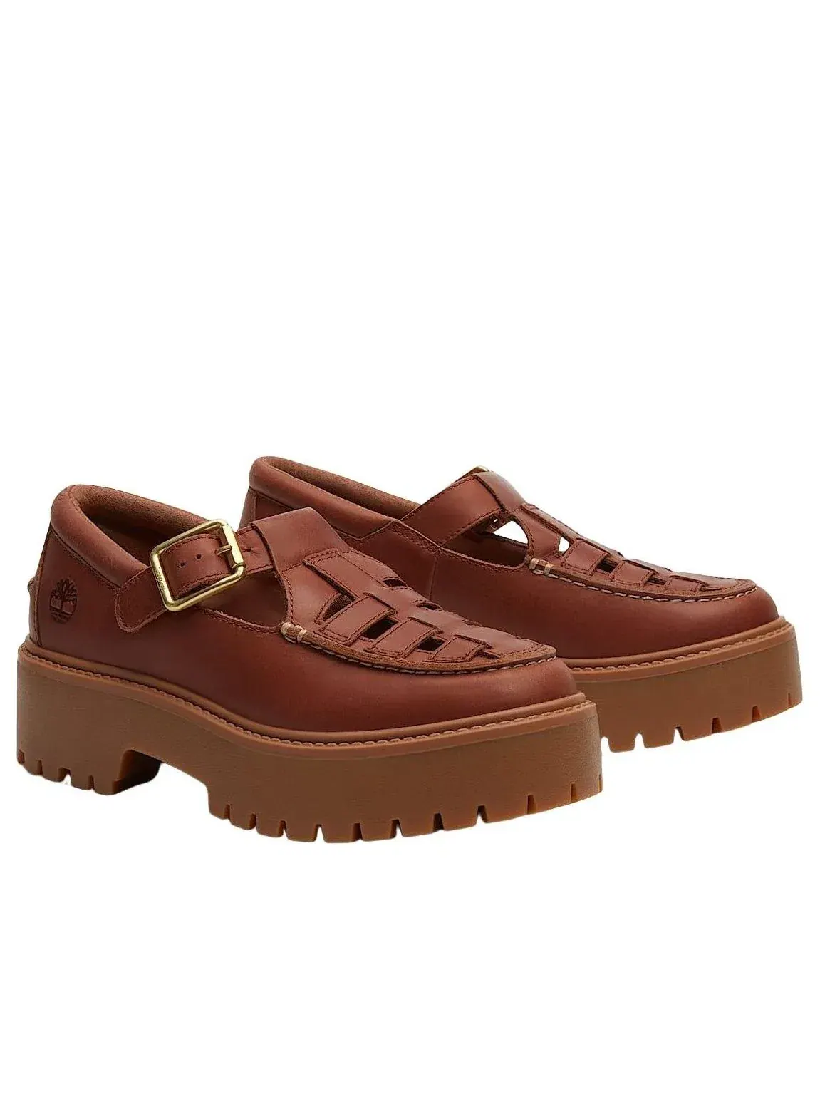 Лоферы Timberland Stone Street на платформе с пряжкой — изображение 4 из 7, коричневый