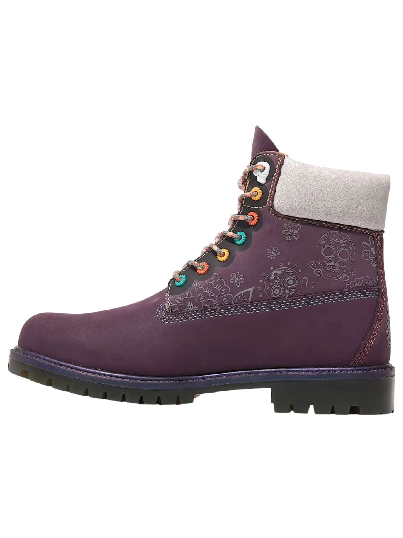 Ботинки Timberland Premium 6-Inch Día De Muertos, водонепроницаемые — изображение 1 из 6, темный фиолетовый