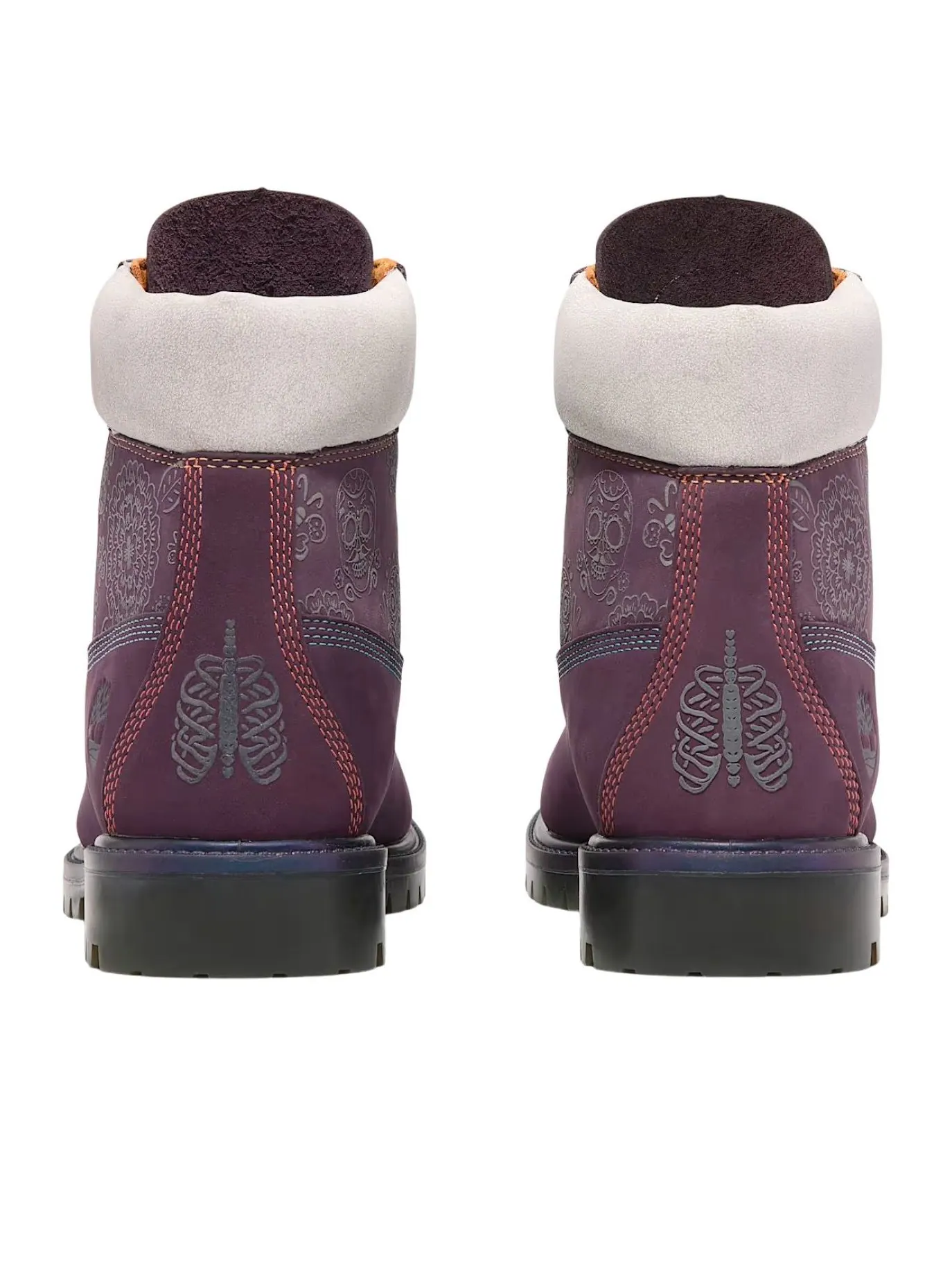 Ботинки Timberland Premium 6-Inch Día De Muertos, водонепроницаемые — изображение 4 из 6, темный фиолетовый