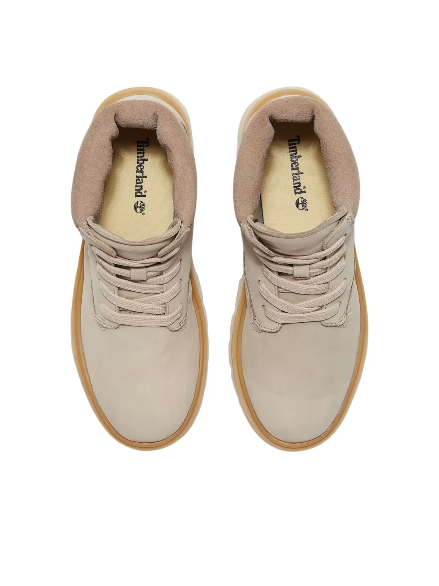 Ботинки женские Timberland Rowan Way 6 дюймов, , светло-бежевый нубук — изображение 2 из 6, серый