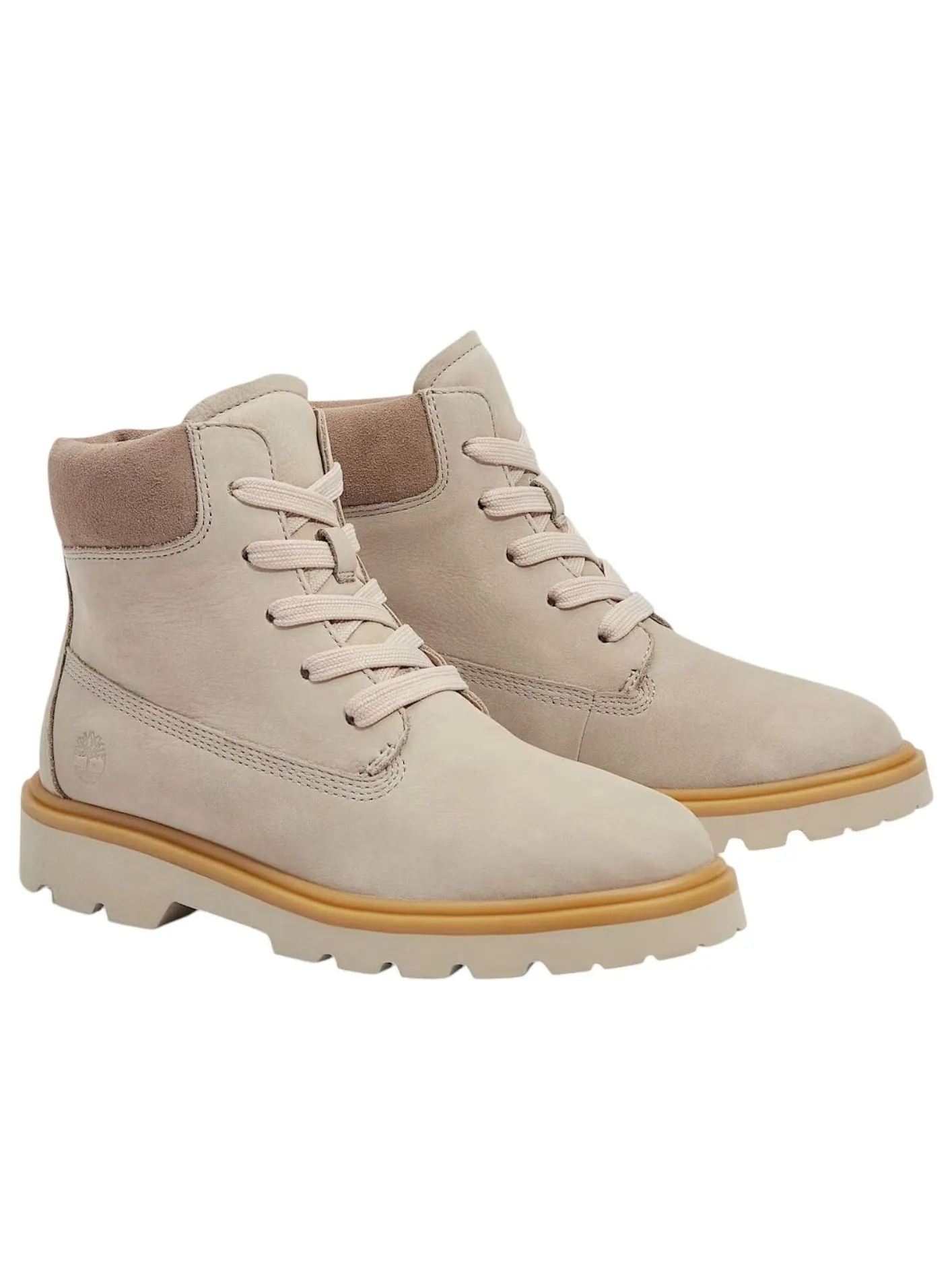 Ботинки женские Timberland Rowan Way 6 дюймов, , светло-бежевый нубук — изображение 3 из 6, серый