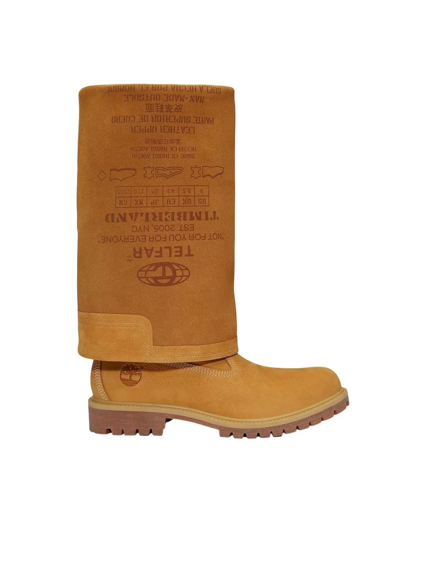 Кроссовки Timberland x Telfar Tall Pull On Boot 'Wheat' — изображение 7 из 7, желтый