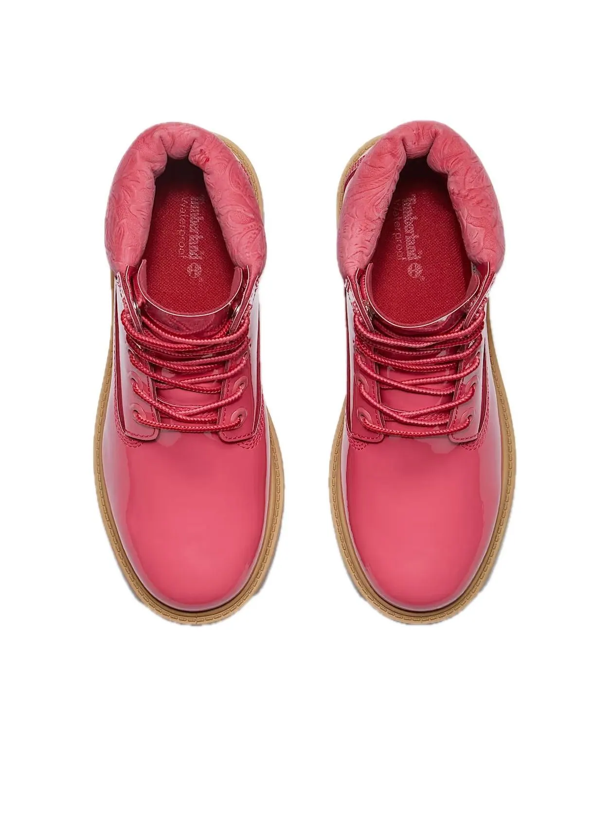 Ботинки женские Timberland 6" Premium водонепроницаемые, Patent Valentine's Day — изображение 3 из 5, розовый