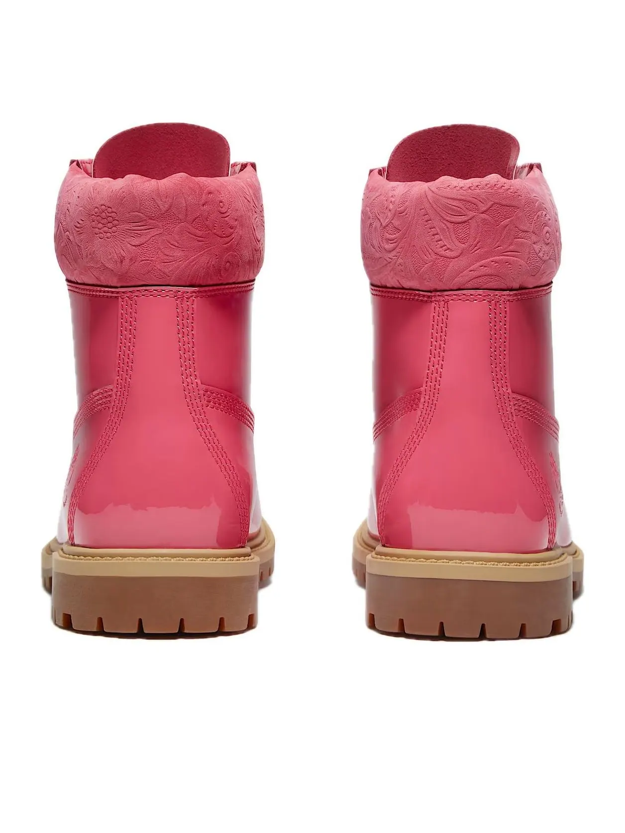Ботинки женские Timberland 6" Premium водонепроницаемые, Patent Valentine's Day — изображение 4 из 5, розовый