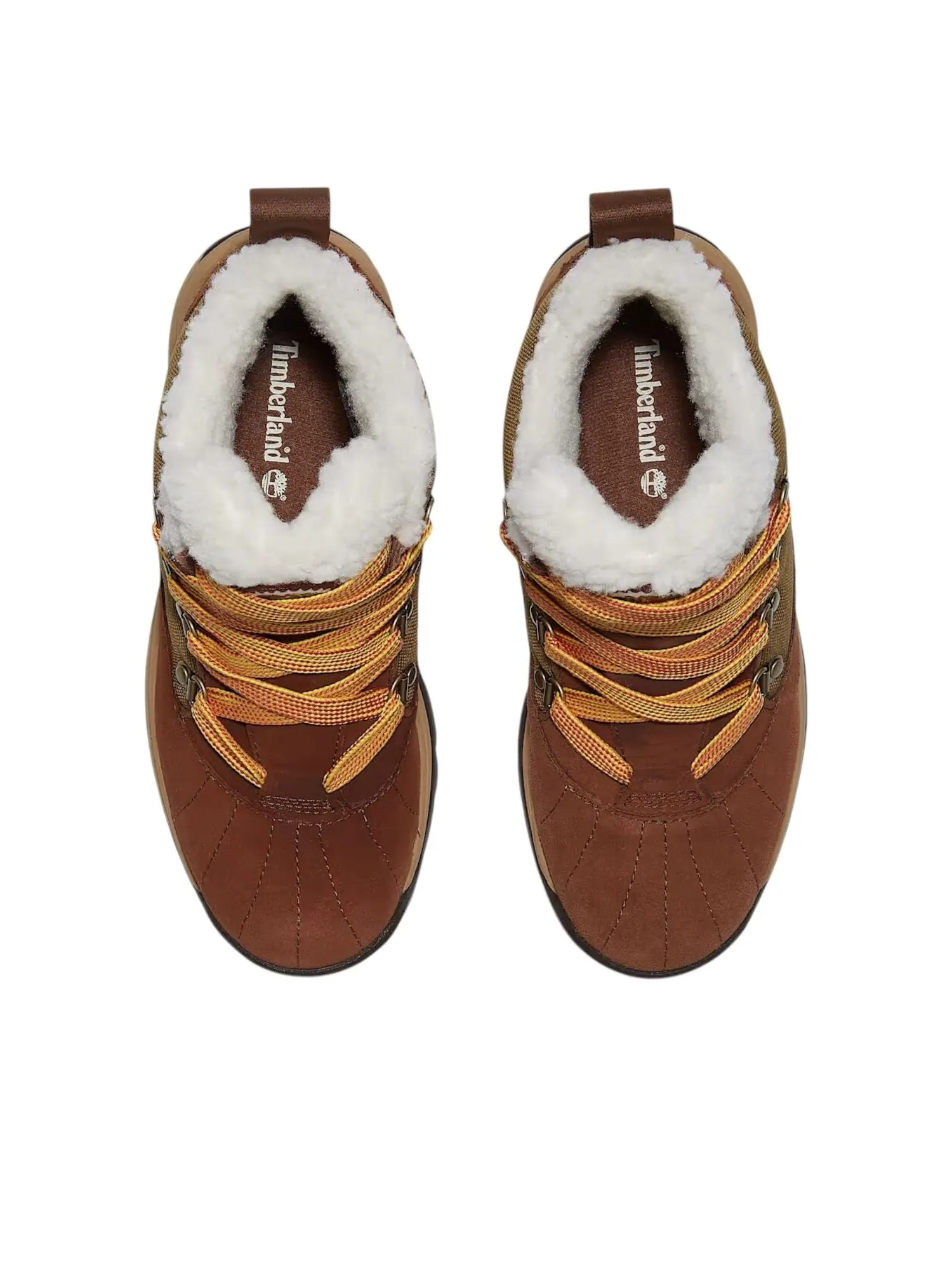 (WMNS) Водонепроницаемые зимние ботинки Timberland White Ledge 'Коричнево-золотой' — изображение 2 из 5